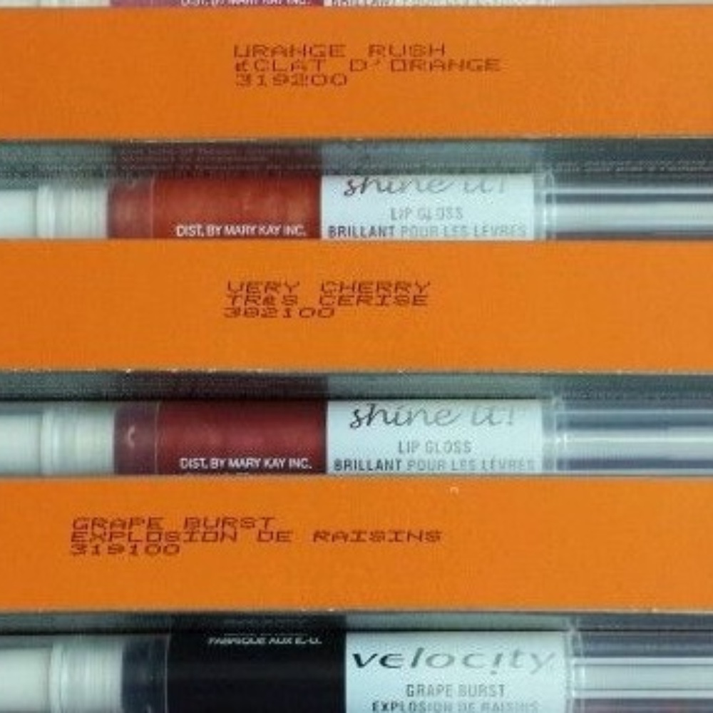 Mary Kay RARE VELOCITY Shine it LIP Gloss LOT of 4